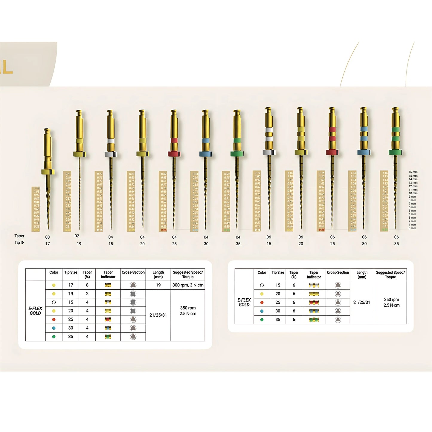 Eighteeth E-FLEX Dental Root Canal Files
