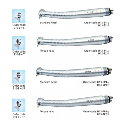 Peça de Mão Odontológica de Alta Velocidade COXO CX207-B com Canal Externo, Turbina de Ar, Máquina de Limpeza de Dentes, Instrumento de Clareamento, Equipamento