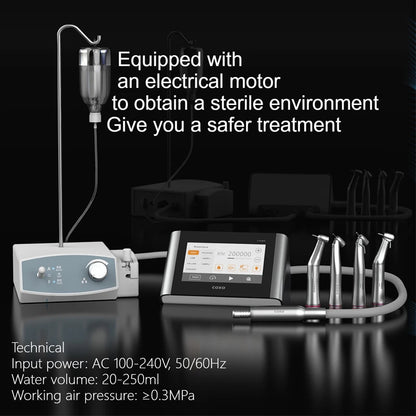 COXO CX265-76 Motor Elétrico Dentário Bomba Inteligente Creep com Motor Elétrico Implantes Orais Equipamento para Tratamento de Canal